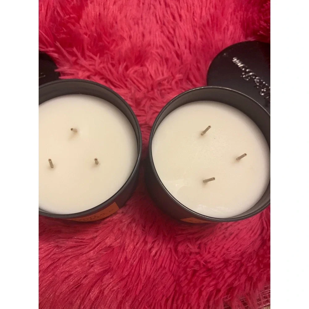 Bath body works lemon lavender shortbread candles set of 2‎